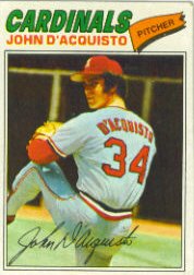 1977 Topps Baseball Cards      019      John D Acquisto